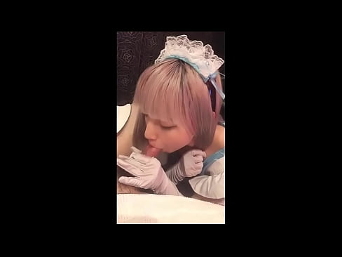 ❤️ Japanese Idol [mayuka], Franse diensmeisie kostuum, deel 1, blowjob en ruk af met lotion Superseks by ons ❌️